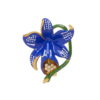 High-end retro modern copper plated 18K gold brooch, enamel and semi-precious stones are perfectly combined, suitable for a variety of occasions - 图片 7