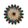 High-end retro modern copper plated 18K gold brooch, enamel and semi-precious stones are perfectly combined, suitable for a variety of occasions - 图片 8