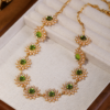 Exquisite handmade 18K gold-plated vintage necklace pendant, light luxury factory direct sales - 图片 9