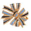 High-end retro modern copper plated 18K gold brooch, enamel and semi-precious stones are perfectly combined, suitable for a variety of occasions - 图片 9