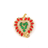 High-end retro modern copper plated 18K gold brooch, enamel and semi-precious stones are perfectly combined, suitable for a variety of occasions - 图片 13