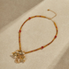 Exquisite handmade 18K gold-plated vintage necklace pendant, light luxury factory direct sales - 图片 4