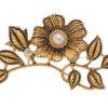 Gorgeous handmade brooch, copper plated with 18K gold and enamel semi-precious stones, a perfect fusion of retro and modern - 图片 3