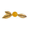 Gorgeous handmade brooch, copper plated with 18K gold and enamel semi-precious stones, a perfect fusion of retro and modern - 图片 7