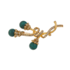 Gorgeous handmade brooch, copper plated with 18K gold and enamel semi-precious stones, a perfect fusion of retro and modern - 图片 13