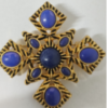 18K gold-plated copper semi-precious stone enamel brooch, exquisite retro modern design, suitable for parties and daily wear - 图片 7