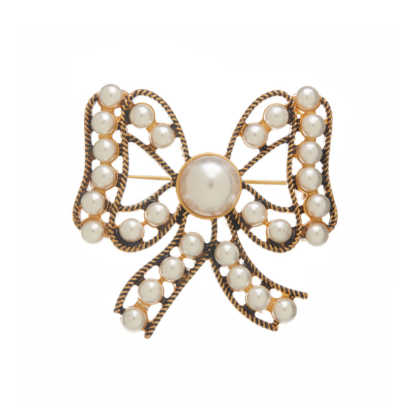 Gorgeous handmade brooch, copper plated with 18K gold and enamel semi-precious stones, a perfect fusion of retro and modern - 图片 15